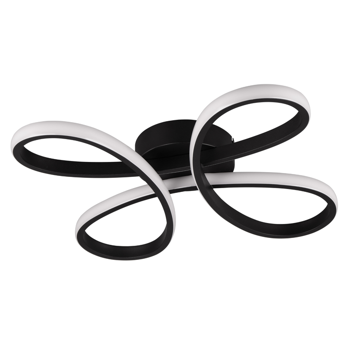 Sconto Stropní svítidlo FLY černá