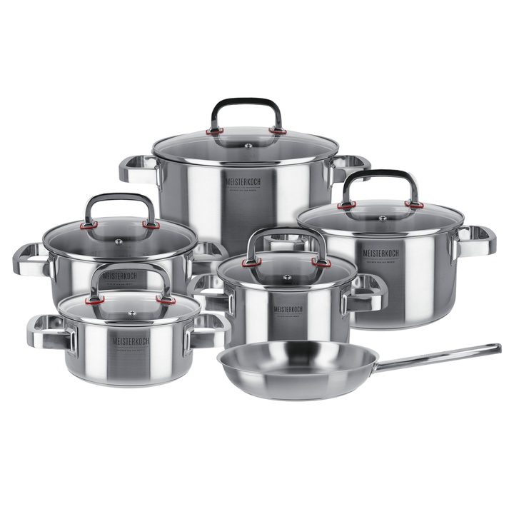 Sconto Sada hrnců FOCUS 11 ks (5 hrnců, 5 poklic, 1 pánev)