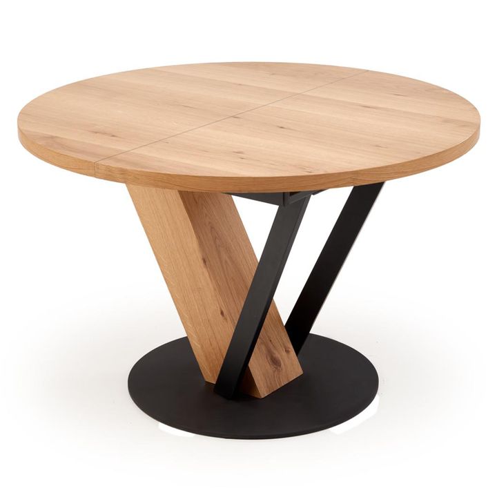 Jídelní stůl FONAS přírodní/černá, šířka 120 cm 1