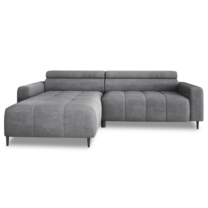 Sconto Sedací souprava FONSO S levá, tmavě šedá