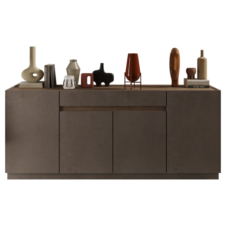 Sconto Komoda  FONTOSY 5 černohnědá/ořech