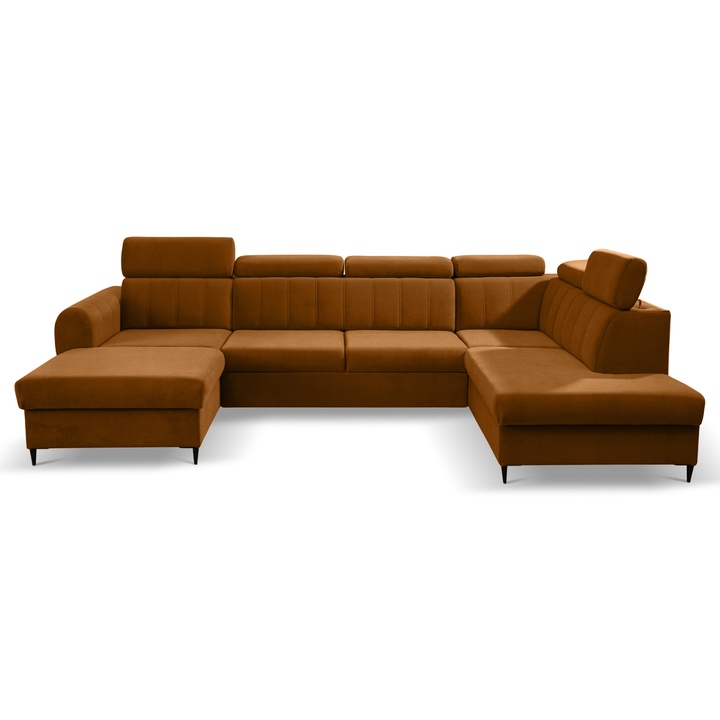 Sconto Sedací souprava FORIO MAXI pravá, jantarová