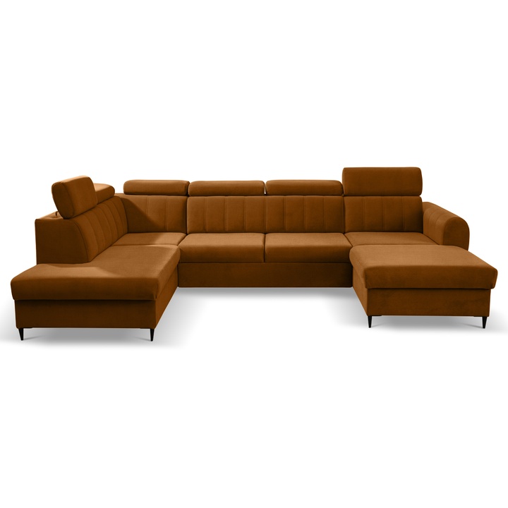 Sconto Sedací souprava FORIO MAXI levá, jantarová