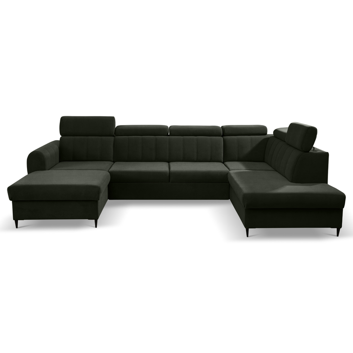 Sconto Sedací souprava FORIO MAXI pravá, tmavě zelená