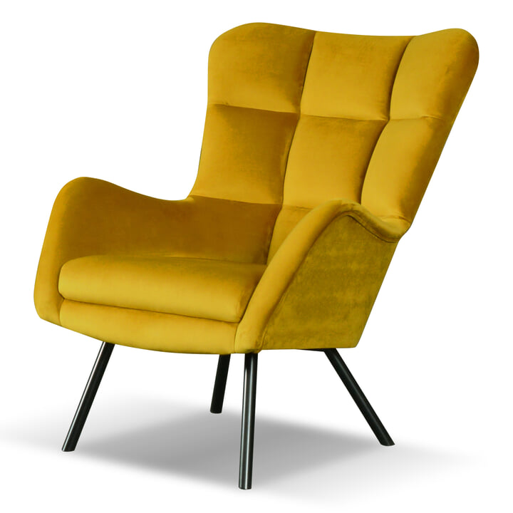 Křeslo FORTI žlutá 1