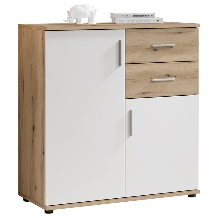 Sconto Komoda FORTY 4 dub evoke/bílá