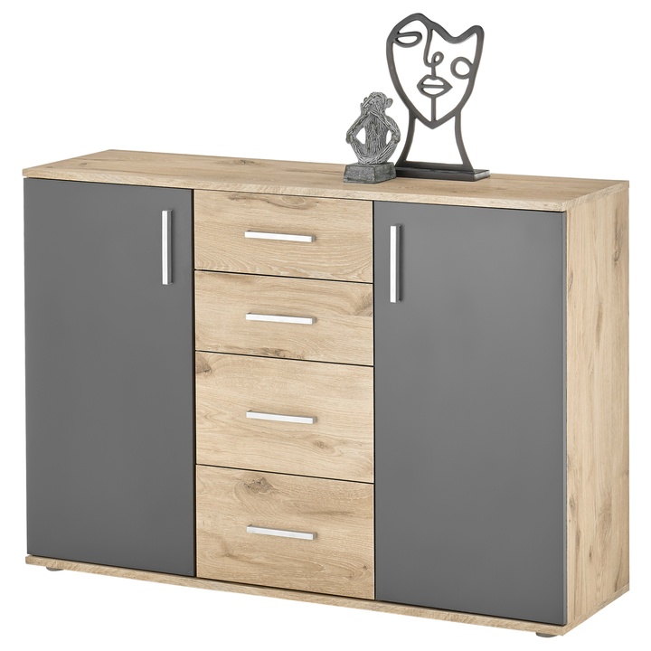 Komoda FORTY 5 dub viking/šedá 1