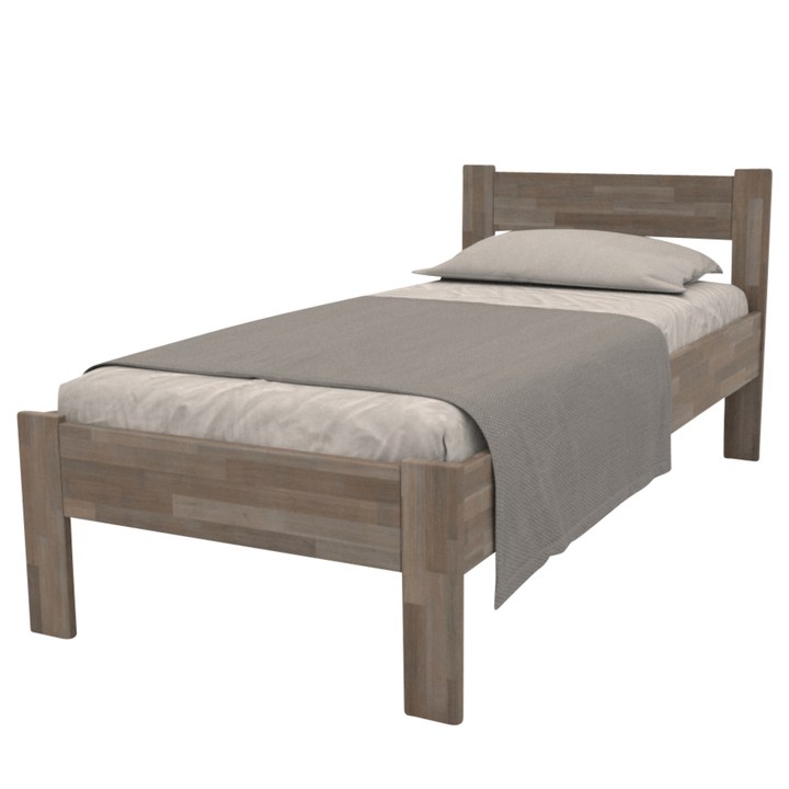 Postel FRIDA I buk/šedá, 100x200 cm 1