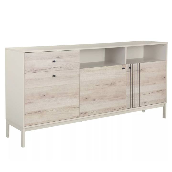 Sconto Komoda FRUST 11 bílá/dub alpský