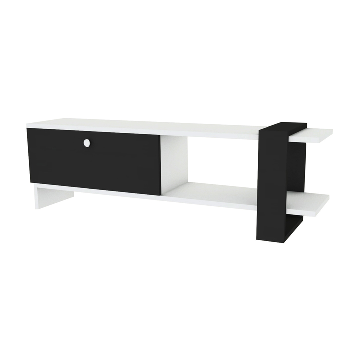 TV komoda FUNDA antracitová/bílá 1
