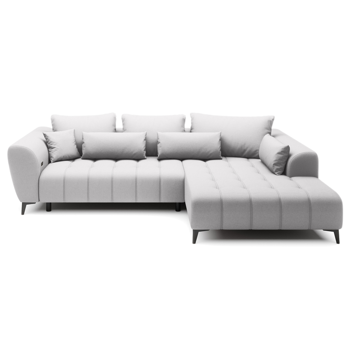 Sconto Sedací souprava GABRIS pravá, stříbrná