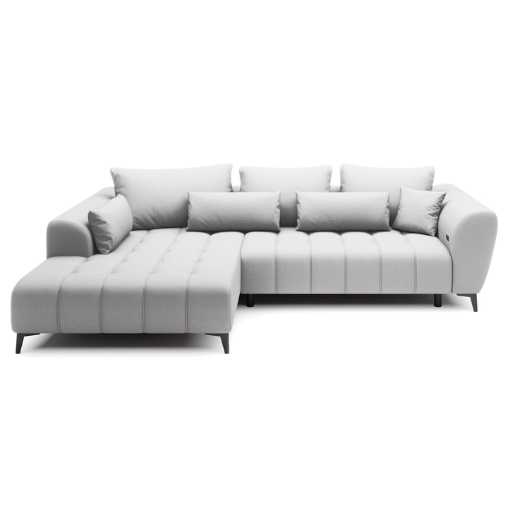 Sconto Sedací souprava GABRIS levá, stříbrná