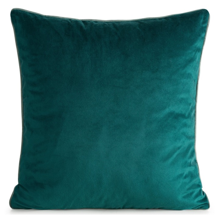 Sconto Povlak na polštář GAJA 3 tmavě tyrkysová, 45x45 cm