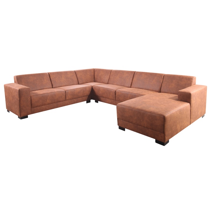 Sconto Sedací souprava GALAXY XL levá, hnědá