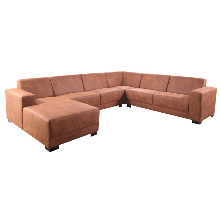 Sconto Sedací souprava GALAXY XL pravá, hnědá