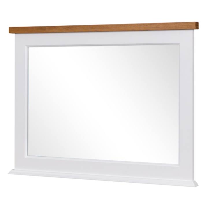 Sconto Zrcadlo GALINEO bílá/dub