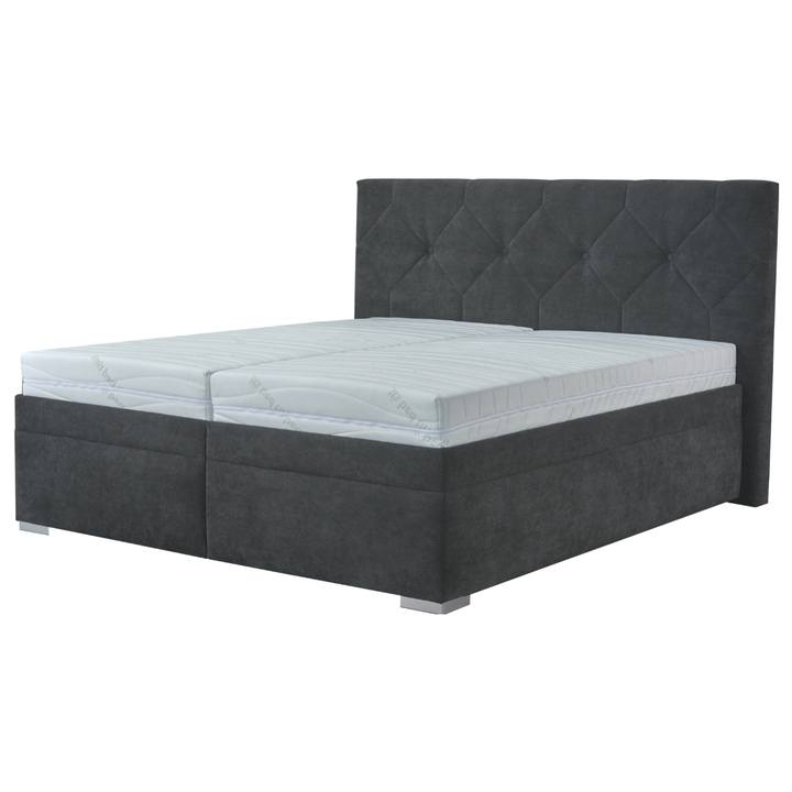 Sconto Postel s polohovacím roštem GELA antracitová, 180x200 cm