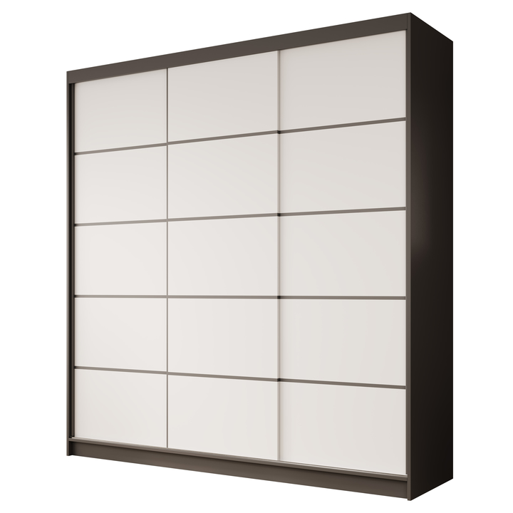 Sconto Šatní skříň GERT černá/bílá