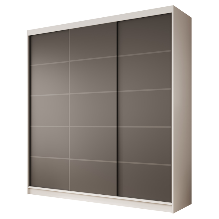 Sconto Šatní skříň GERT bílá/černá