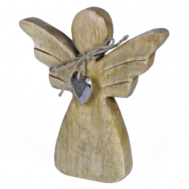 Dřevěný anděl GIORGINA výška 20 cm 1