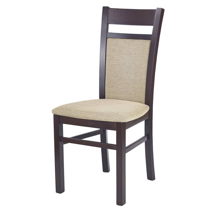 Sconto Jídelní židle  GIRORD 2 ořech tmavý/béžová