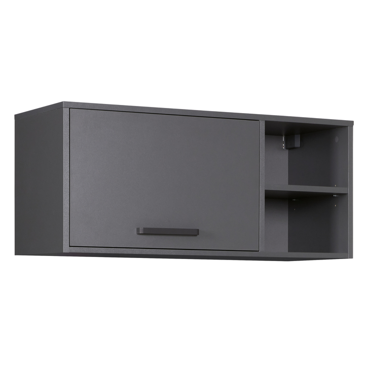 Sconto Závěsná koupelnová skříňka GLAW antracitová