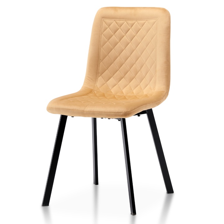 Sconto Jídelní židle GLORY žlutá/černá