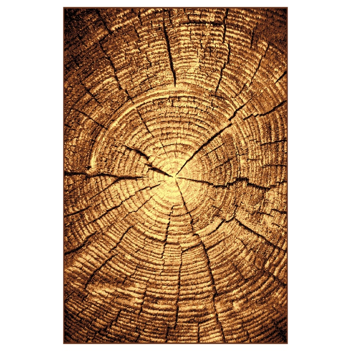 Koberec GOLD hnědý pařez, 140x200 cm 1