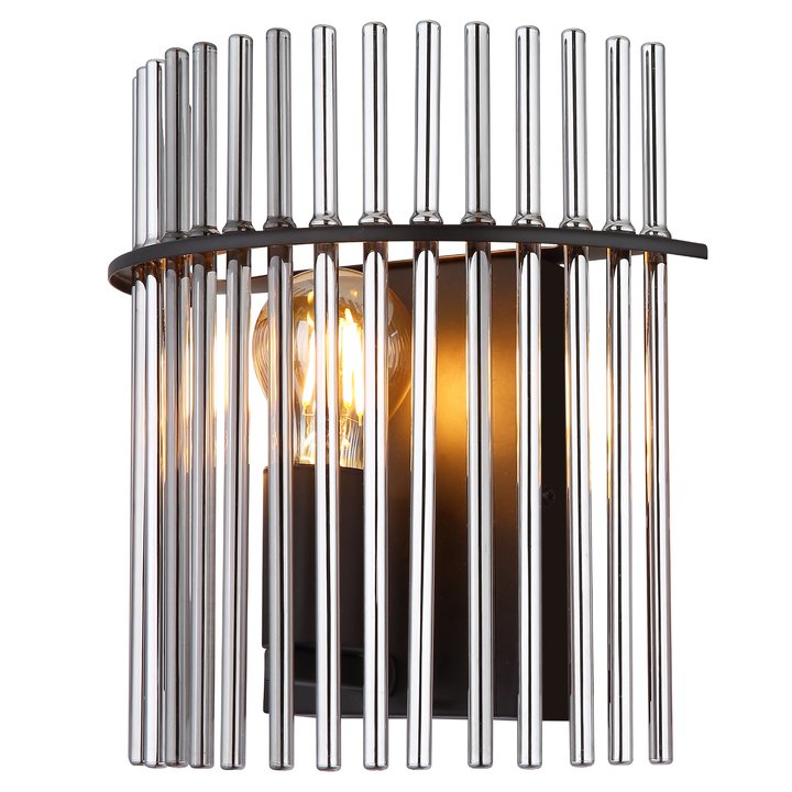 Sconto Nástěnné svítidlo GORLEY černá/šedá