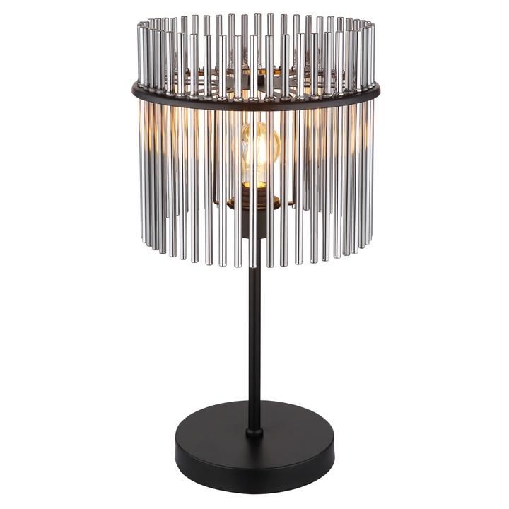 Stolní lampa GORLEY černá/šedá 1