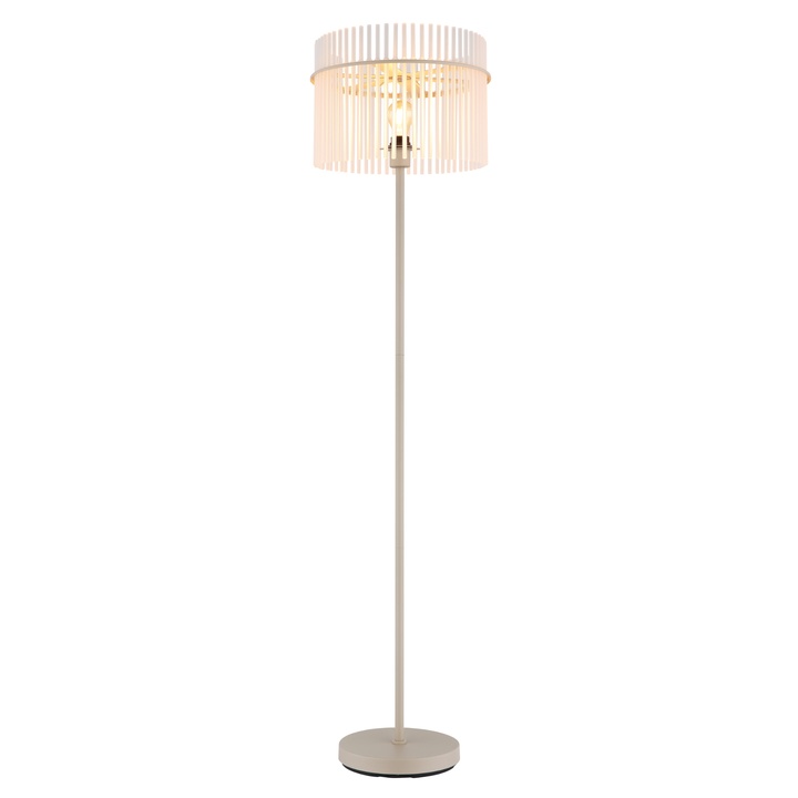 Stojací lampa GORLEY písková/průhledná 1