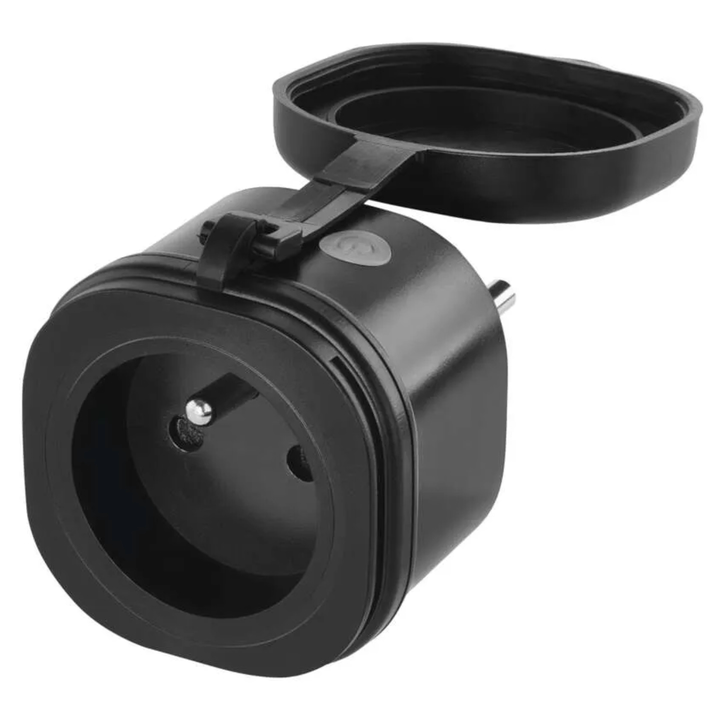 Venkovní zásuvka GOSMART P5552 černá 1
