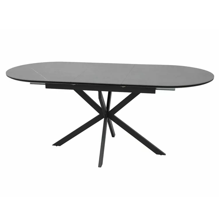 Sconto Jídelní stůl GOSTUN 3 šedá/černá