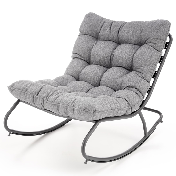 Sconto Houpací křeslo GOTTU šedá