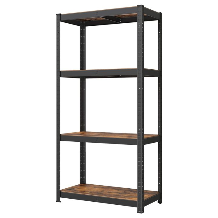 Skladovací regál GRADE 6 černá/rustikální hnědá 1
