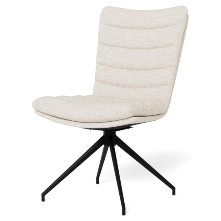 Sconto Jídelní židle GRAFTON krémová/matná černá