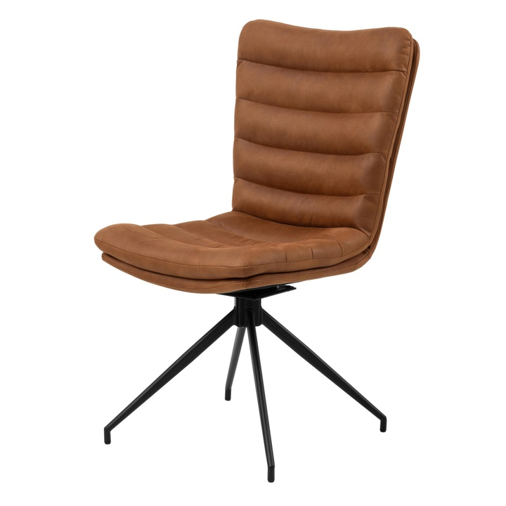 Sconto Jídelní židle GRAFTON koňaková/matná černá