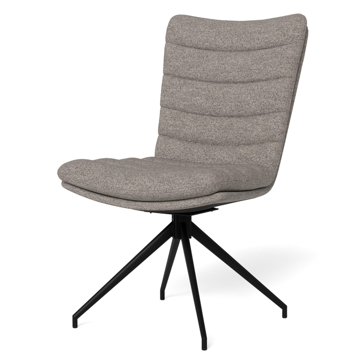 Sconto Jídelní židle GRAFTON světle šedá/matná černá