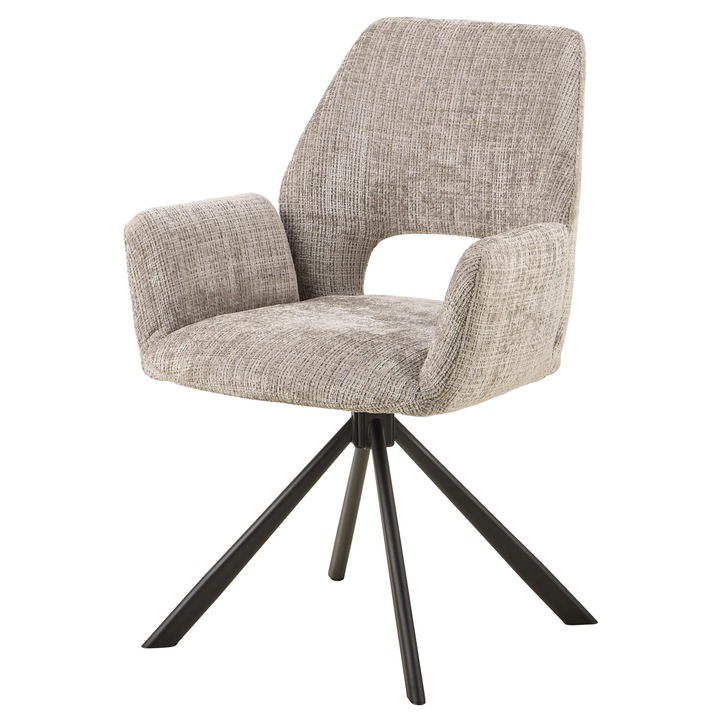 Sconto Jídelní židle  GRAHAM šedá/černá