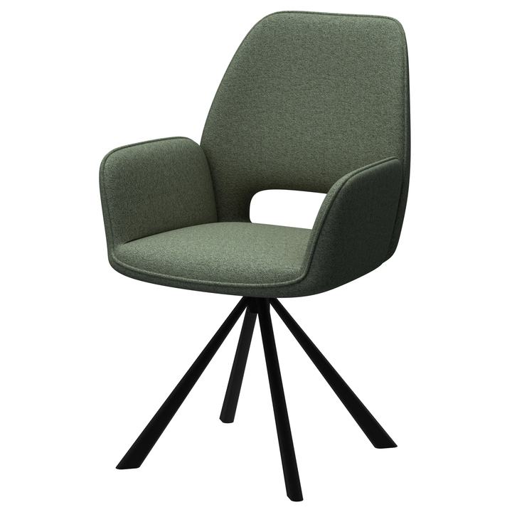 Sconto Jídelní židle  GRAHAM zelená/černá