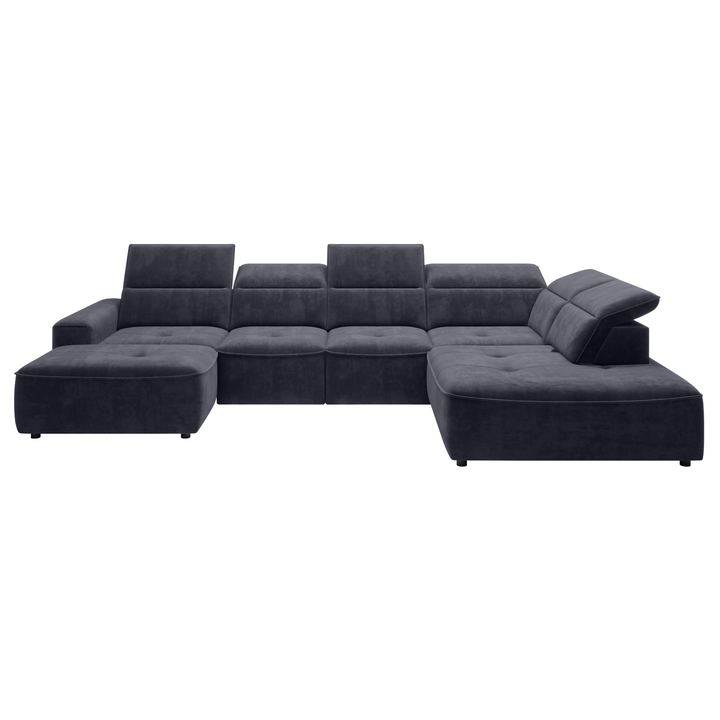 Sconto Sedací souprava GRENADA XL pravá, antracitová