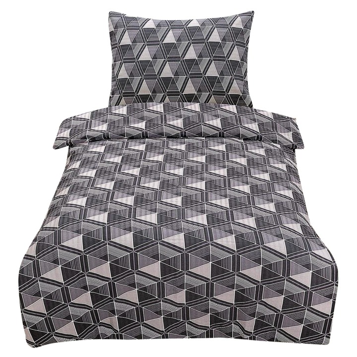 Sconto Povlečení GREYLAND šedá, 70x90 a 140x200 cm