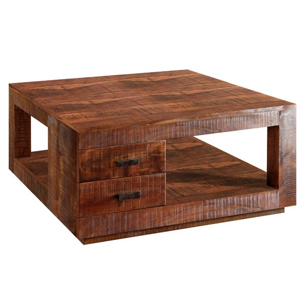 Sconto Konferenční stolek GURU FOREST akácie, 90x90 cm