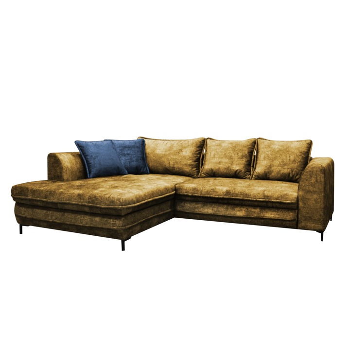 Sconto Sedací souprava GUSTO levá, žlutá