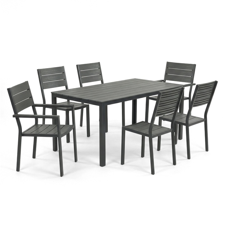 Sconto Zahradní sestava GYTHA šedá