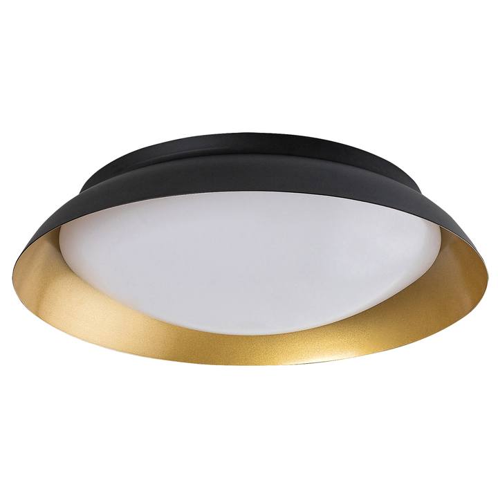 Stropní svítidlo HAFSA černá/zlatá, průměr 30 cm 1