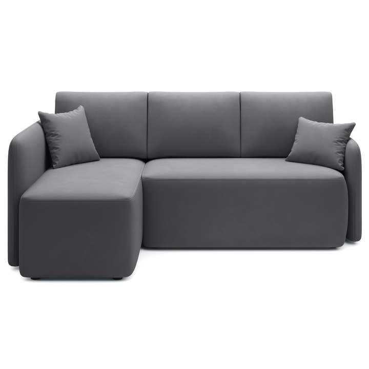 Sconto Sedací souprava HAGAR levá, tmavě šedá