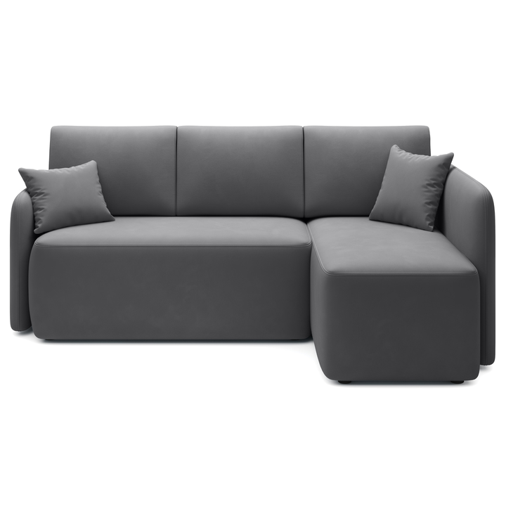 Sconto Sedací souprava HAGAR pravá, tmavě šedá