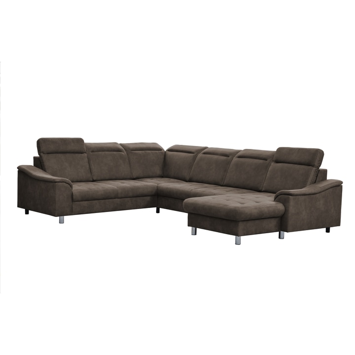 Sconto Sedací souprava HAMILTON pravá, šedohnědá