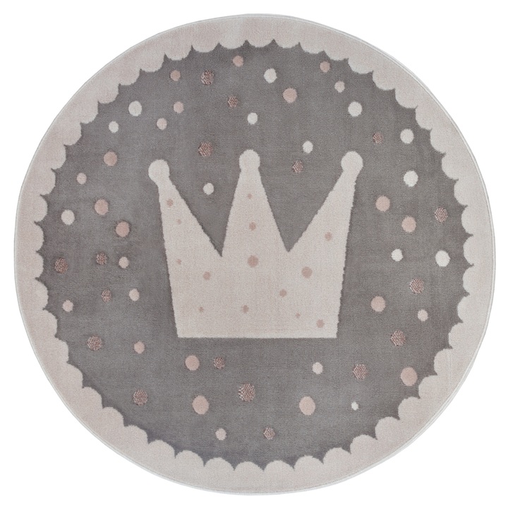 Sconto Koberec HANSE HOME ADVENTURES 105969 krémovo-šedá, průměr 100 cm